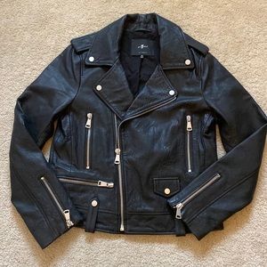 7 For All Mankind Leather Jacket